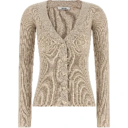 Beige Wool Cardigan