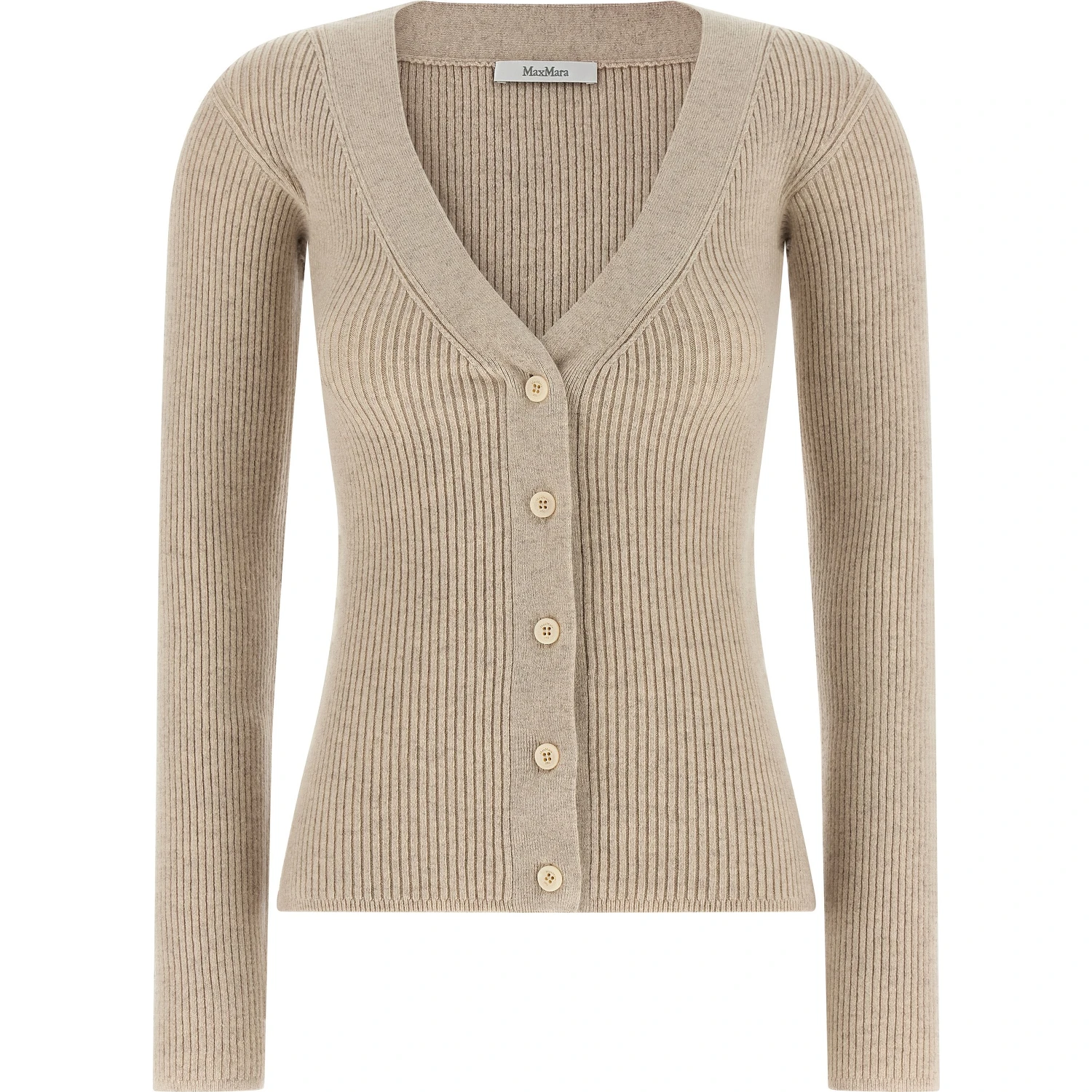 Beige Wool Cardigan