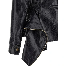 Black Cowhide Leather Jacket