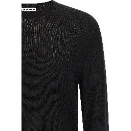 Black Virgin Wool Cardigan