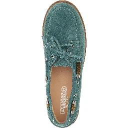 Blue Calfskin Moccassin