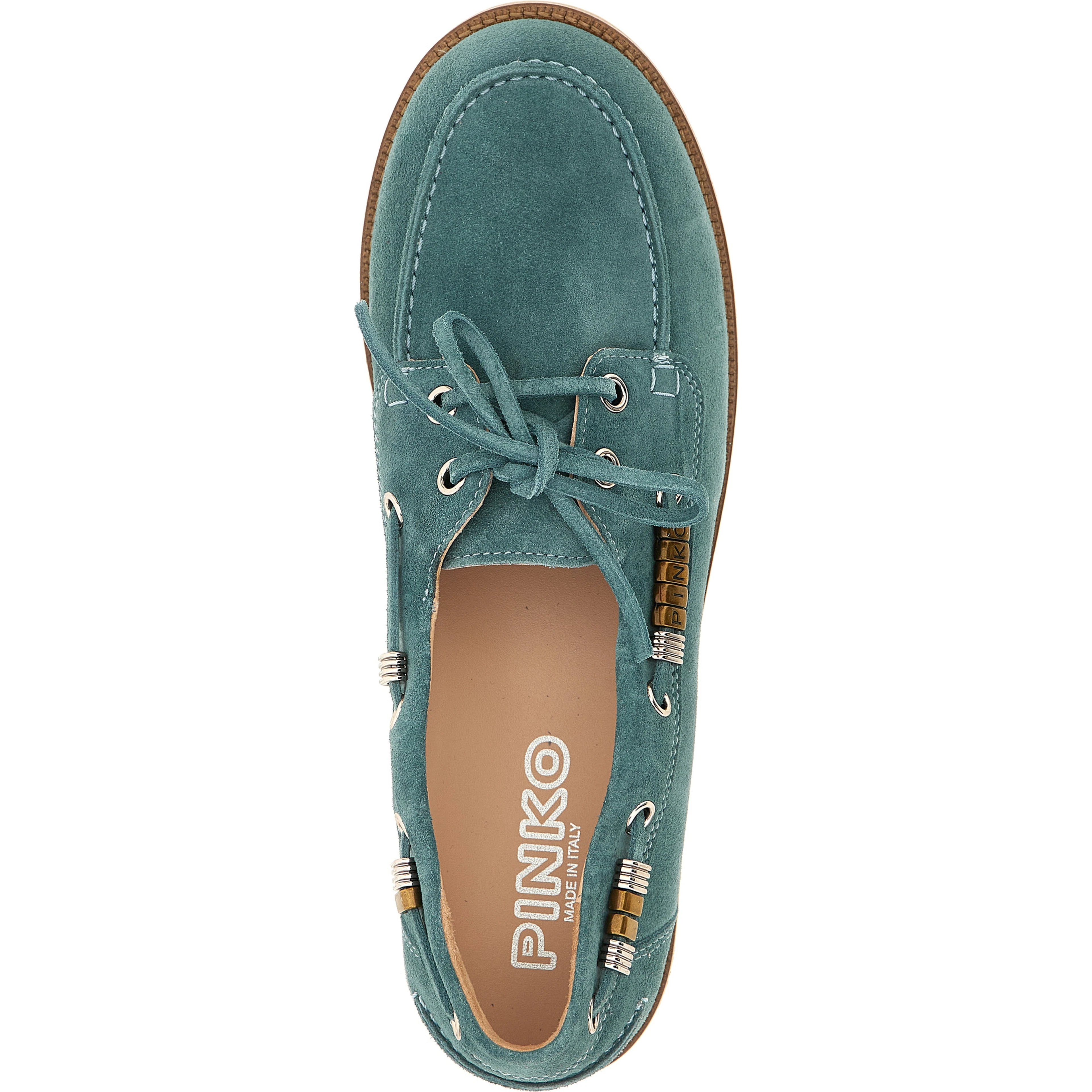 Blue Calfskin Moccassin