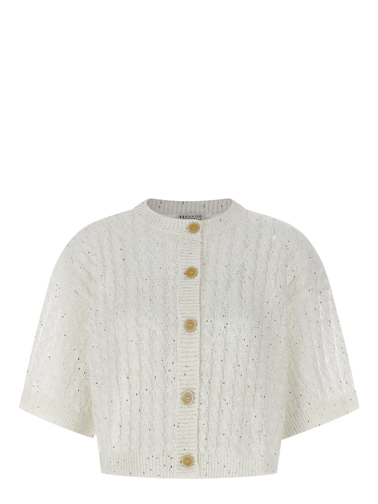 White Linen Cardigan
