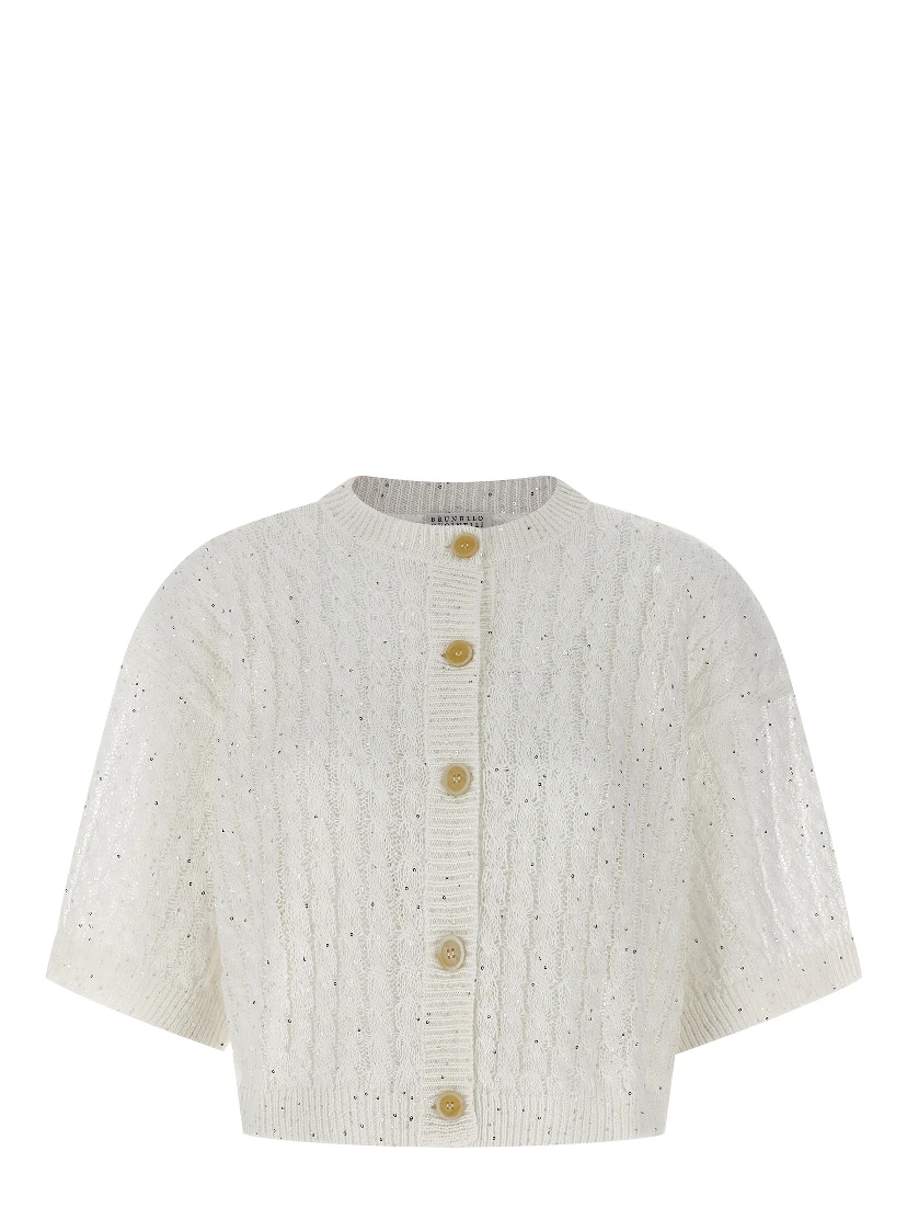 White Linen Cardigan