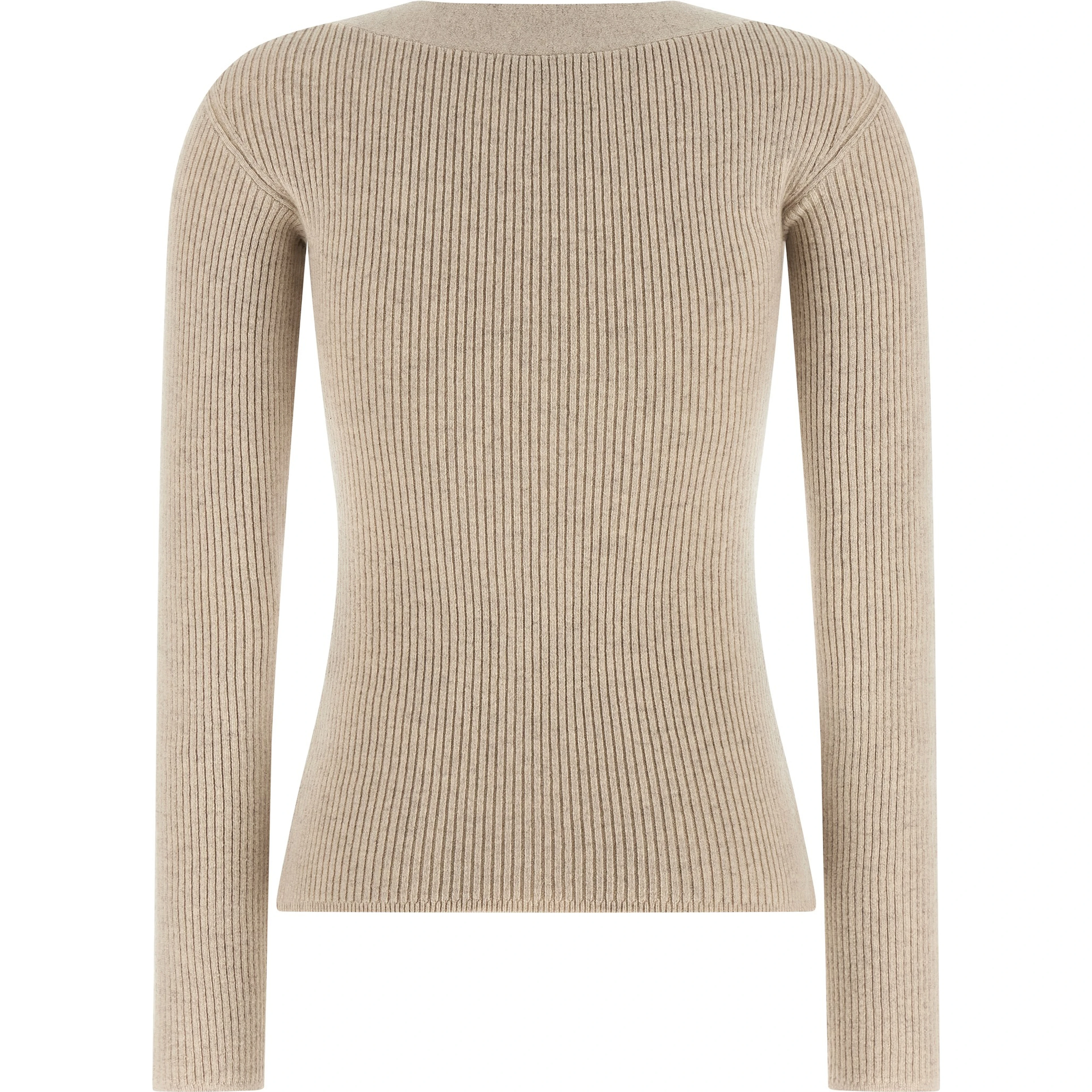 Beige Wool Cardigan