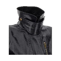 Black Cowhide Leather Jacket