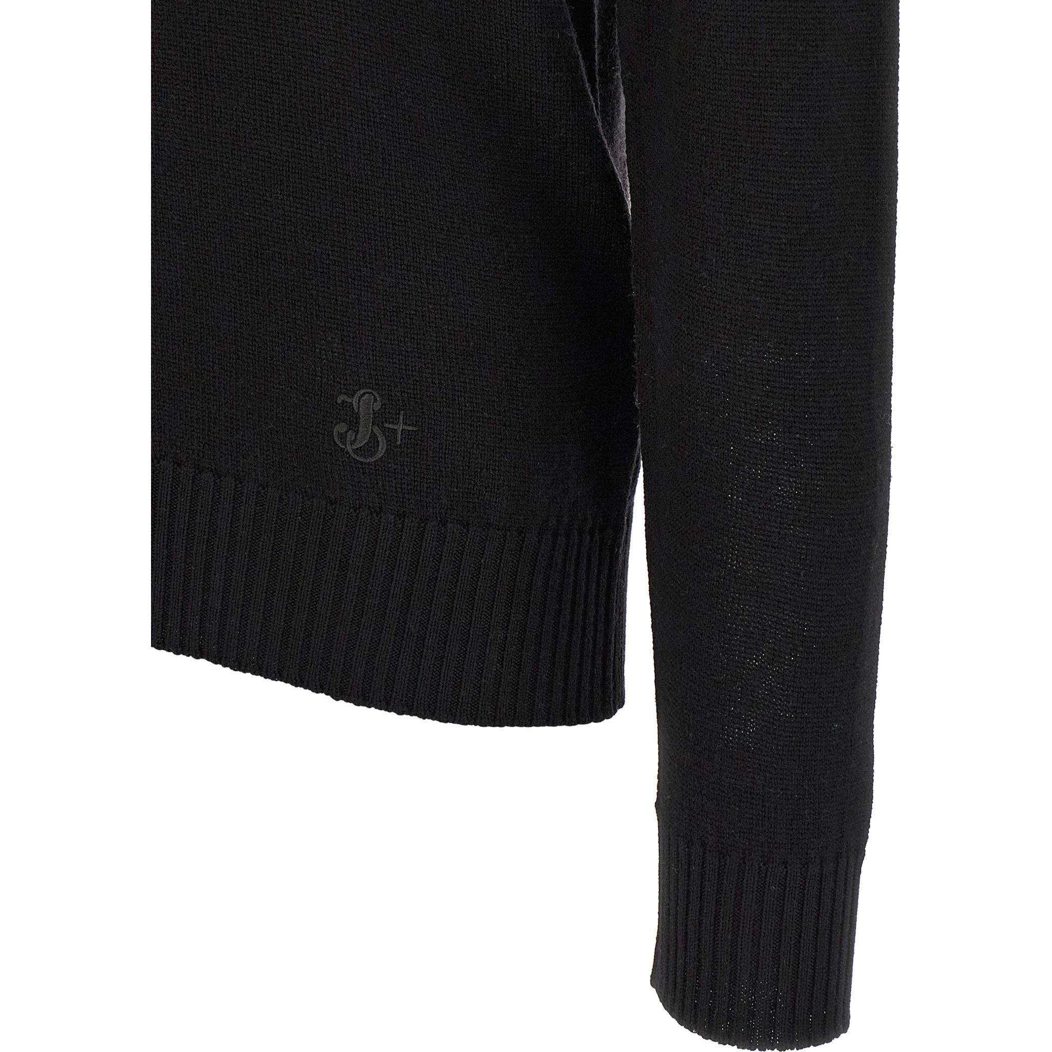 Black Virgin Wool Cardigan