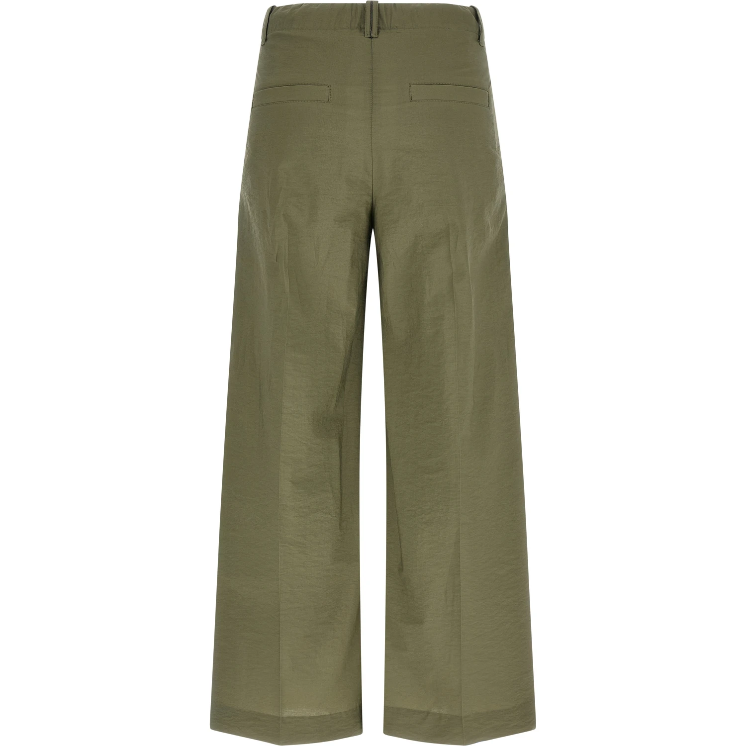 Bicolor Cotton Casual Pants