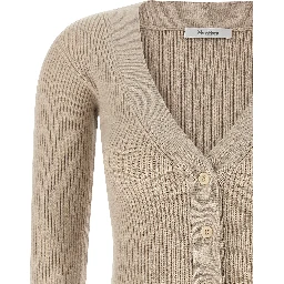 Beige Wool Cardigan
