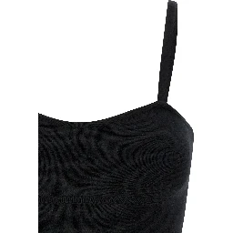 Black Virgin Wool Tank Tops