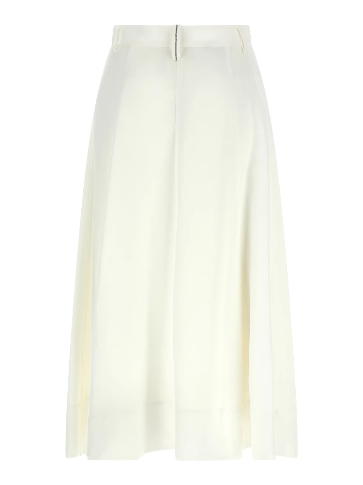 White Viscose Midi Skirt alternative