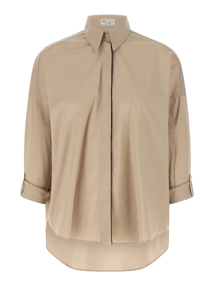 Beige Cotton Blouse
