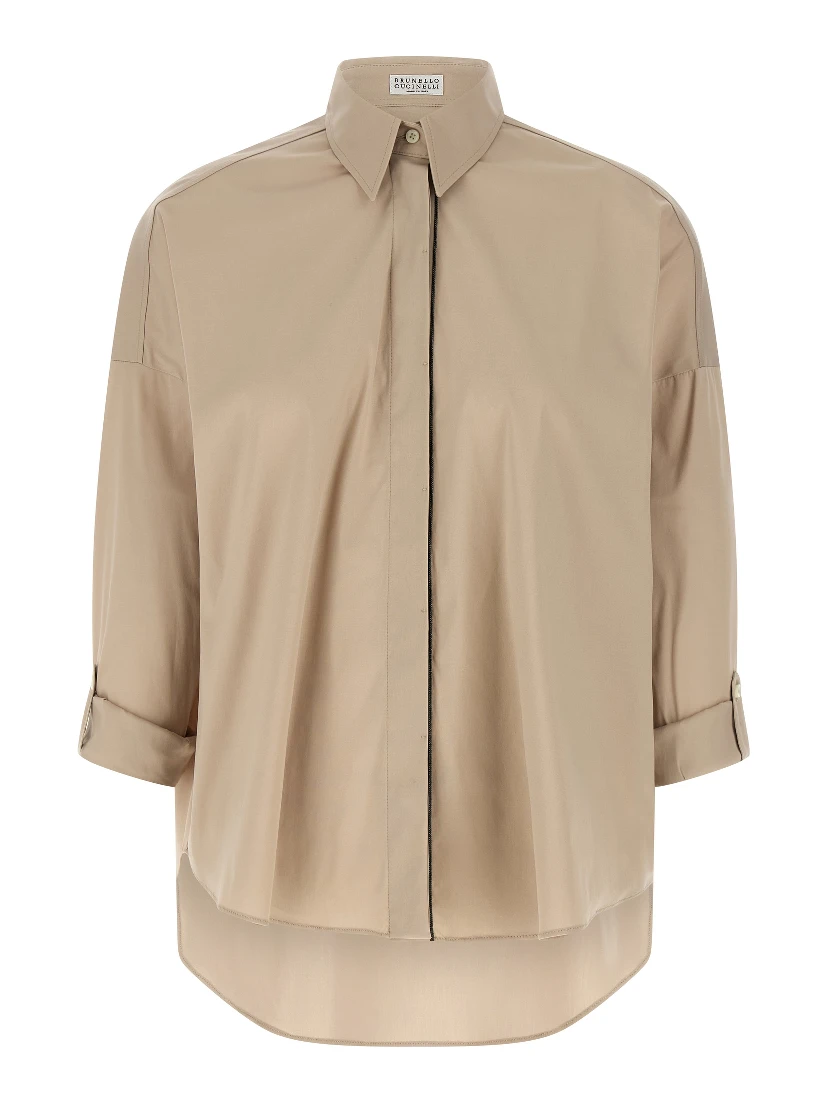 Beige Cotton Blouse