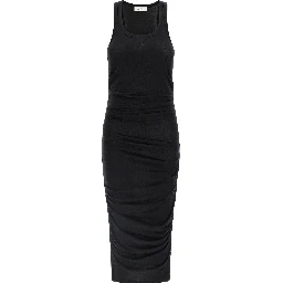 Black Lycra Midi Dress