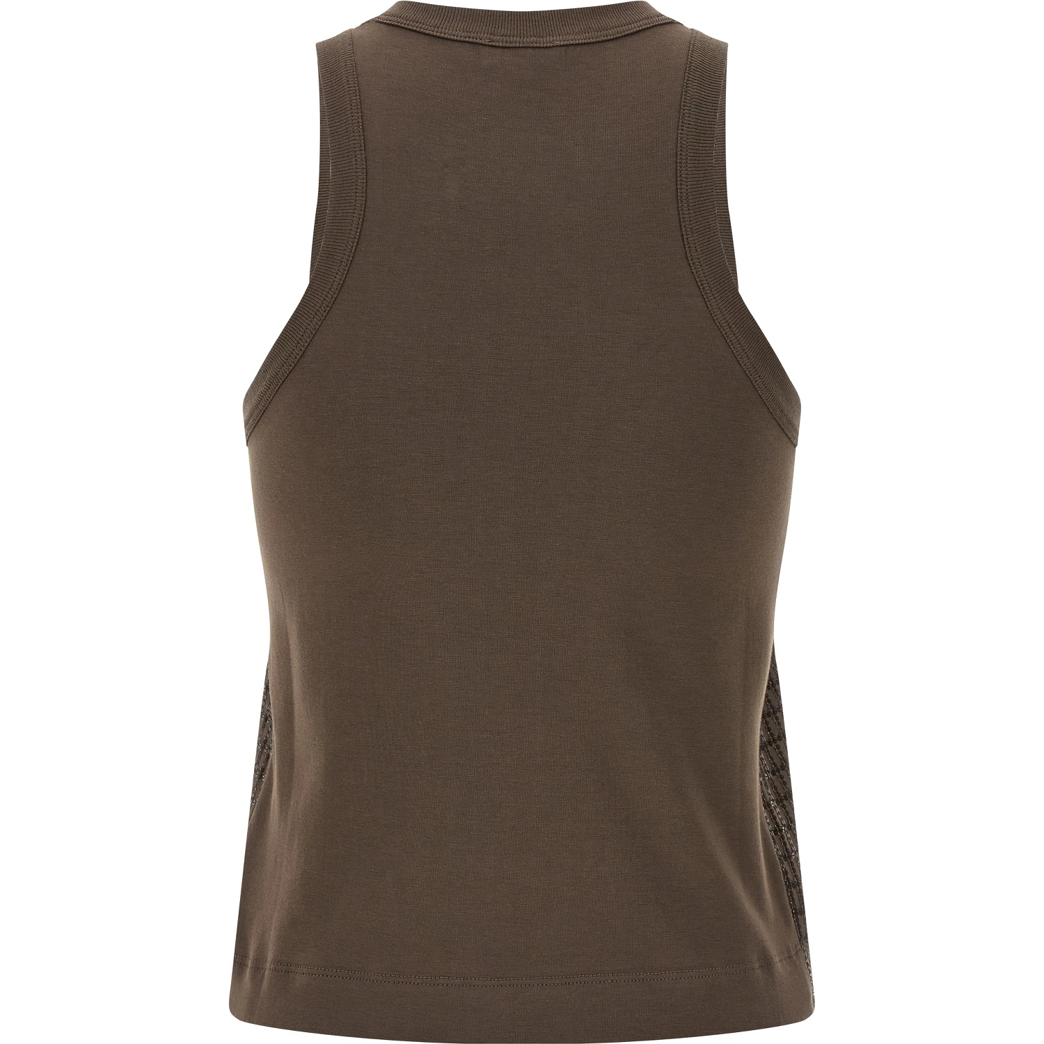 Brown Cotton Tank Tops