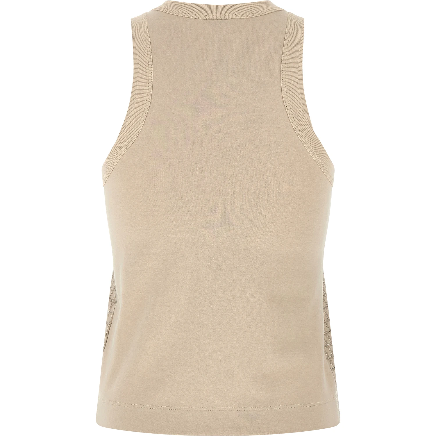 Beige Cotton Tank Tops