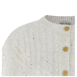 White Linen Cardigan
