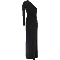 Black Viscose Long Dress