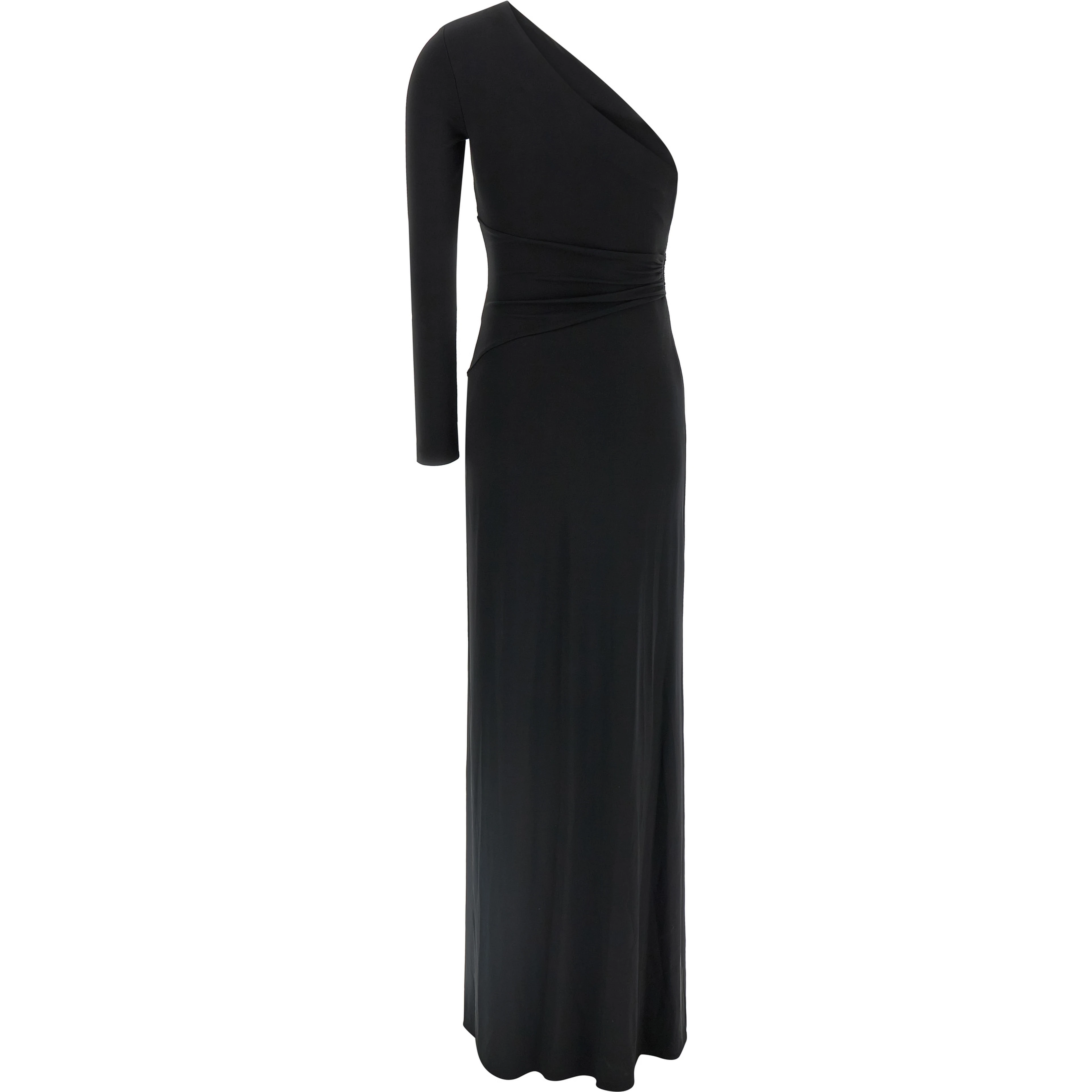 Black Viscose Long Dress