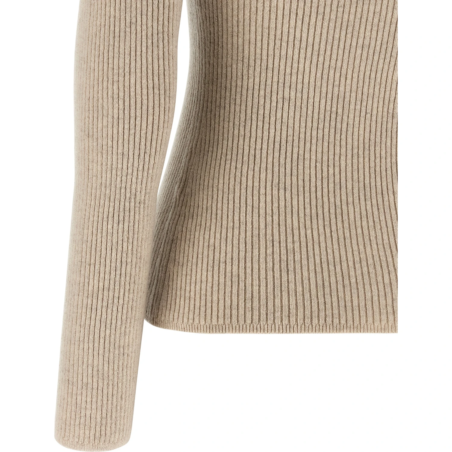 Beige Wool Cardigan