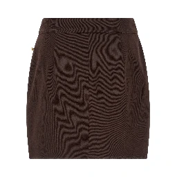 Brown Cotton Long Skirt