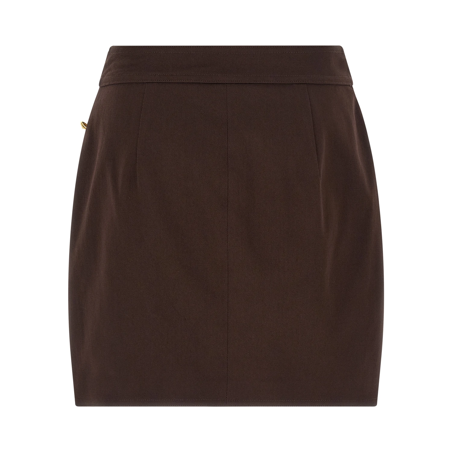 Brown Cotton Long Skirt