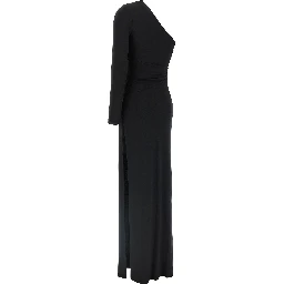 Black Viscose Long Dress