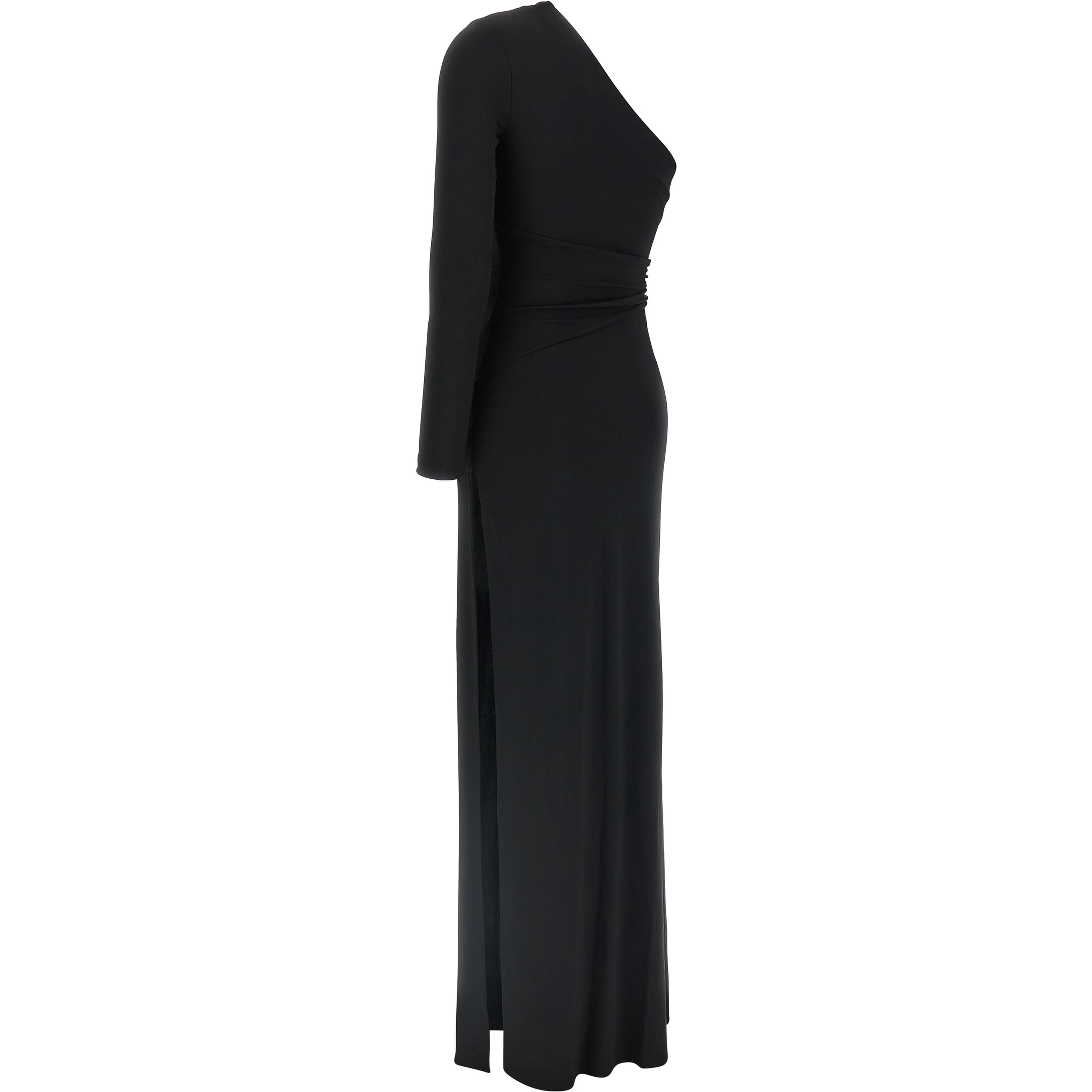Black Viscose Long Dress
