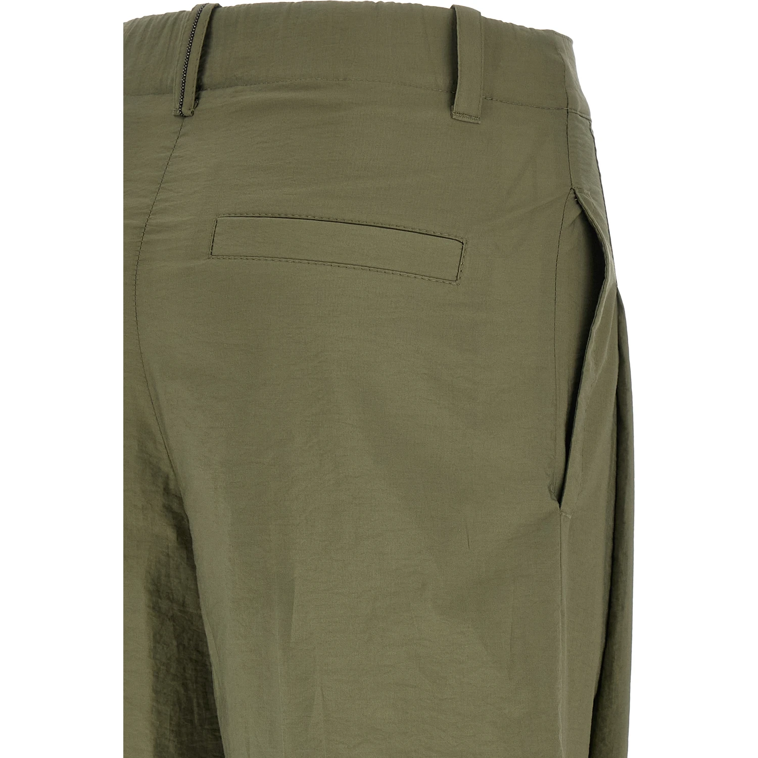 Bicolor Cotton Casual Pants