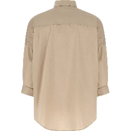 Beige Cotton Blouse
