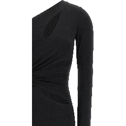 Black Viscose Long Dress