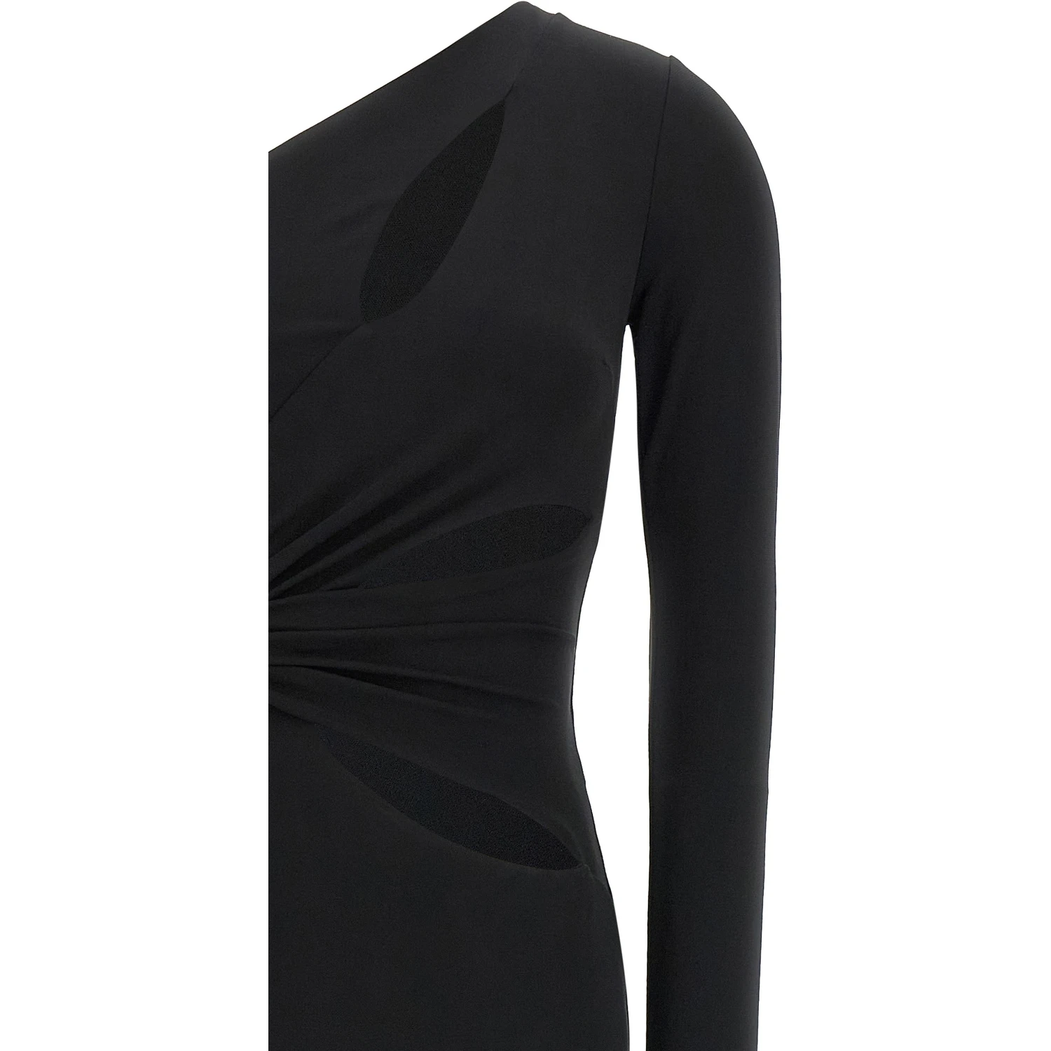 Black Viscose Long Dress