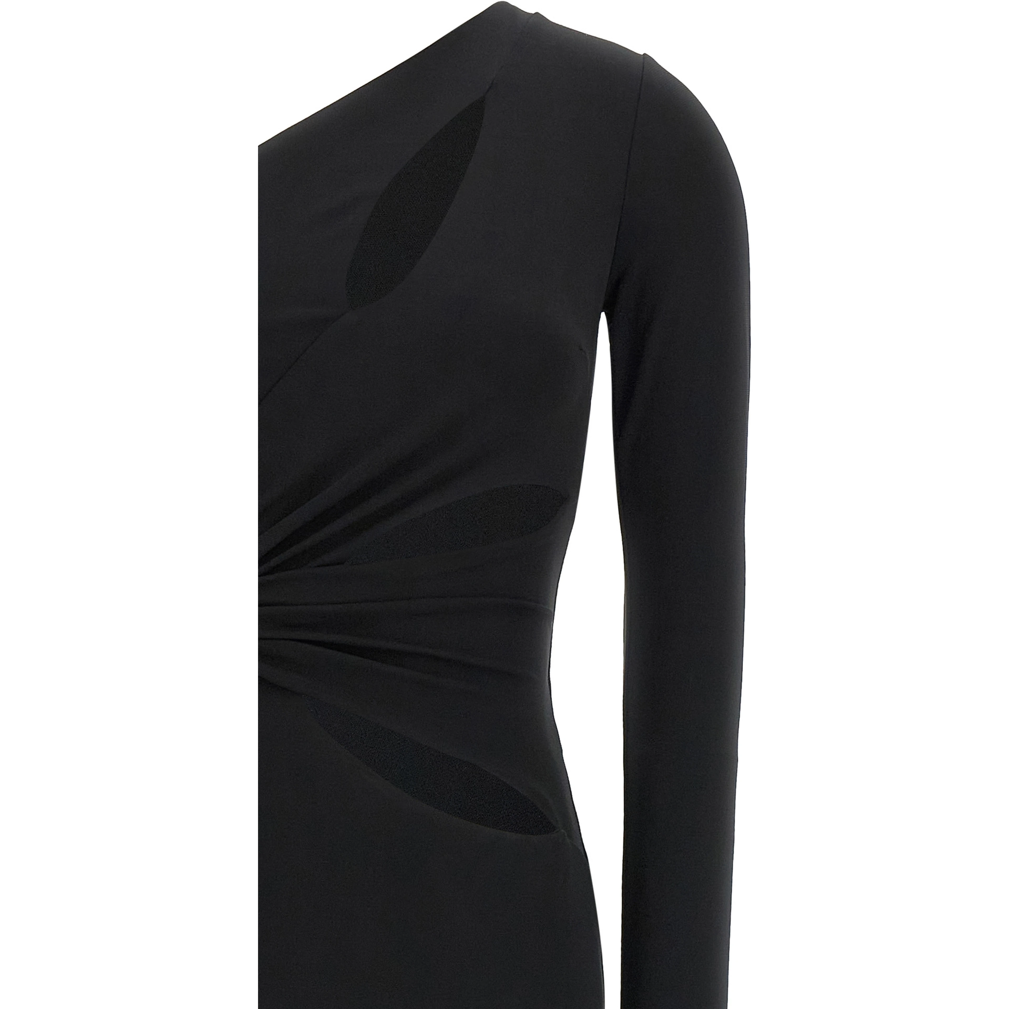 Black Viscose Long Dress