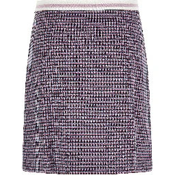 Purple Viscose Long Skirt