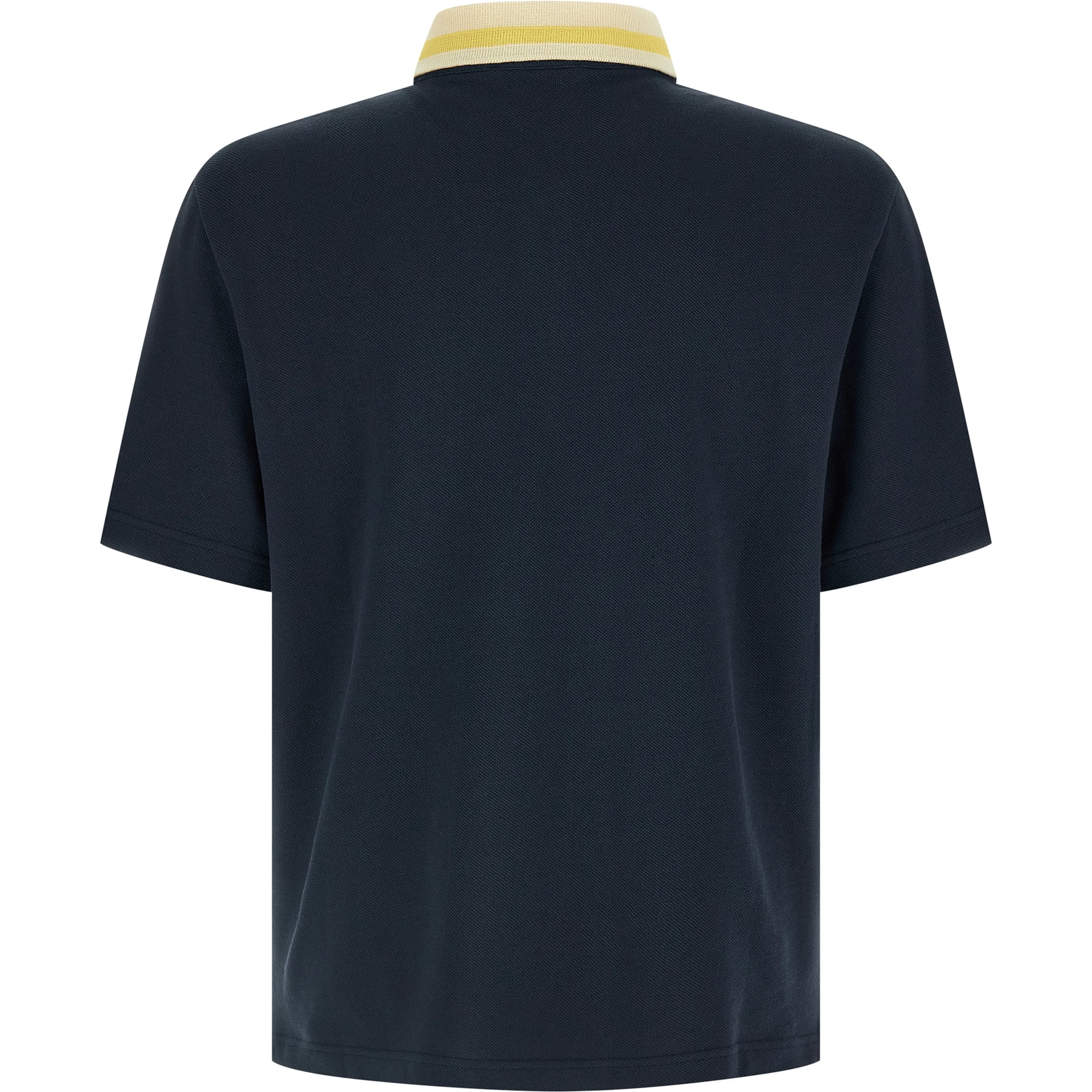 Blue Cotton Polo Shirt