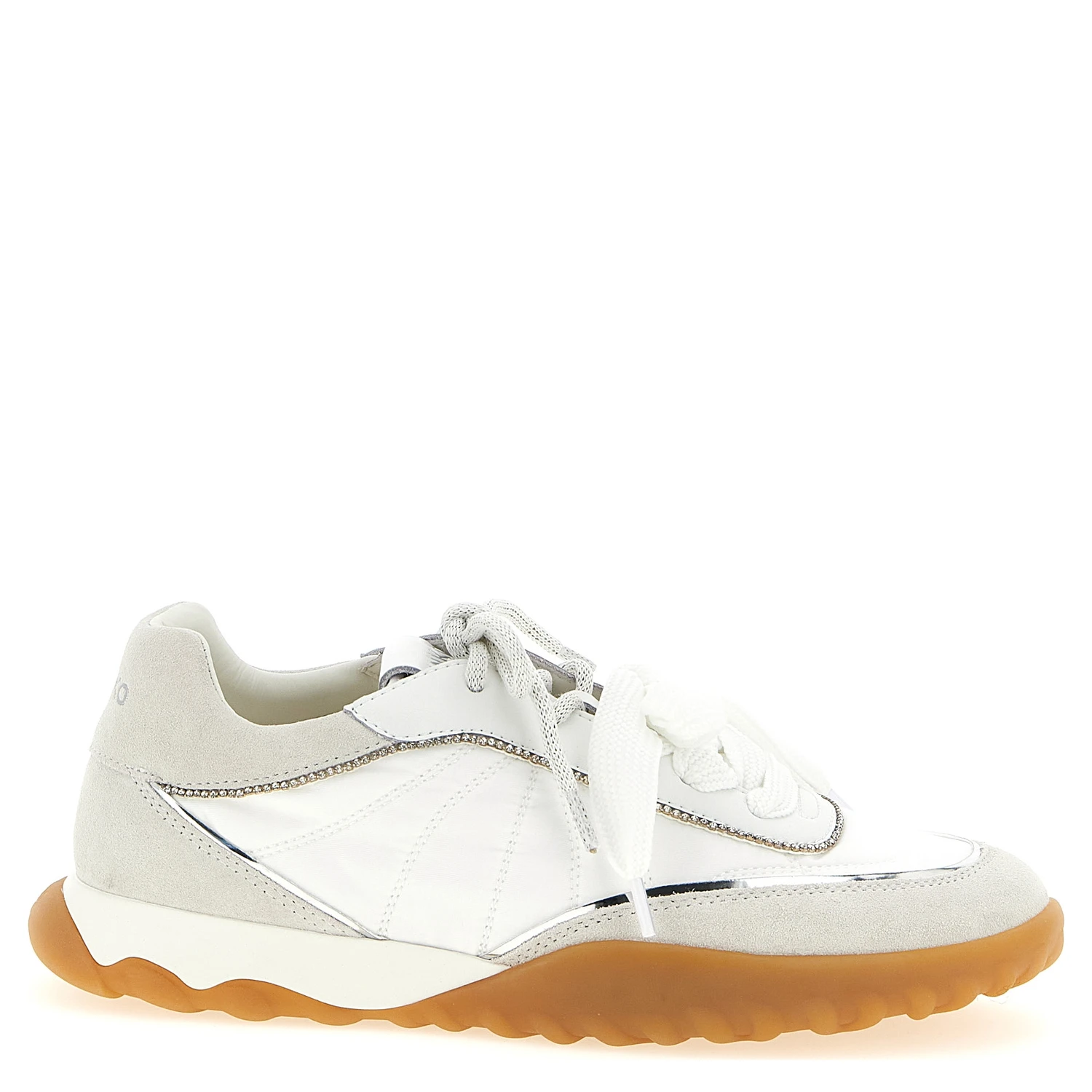 White Calfskin Athletic Sneakers