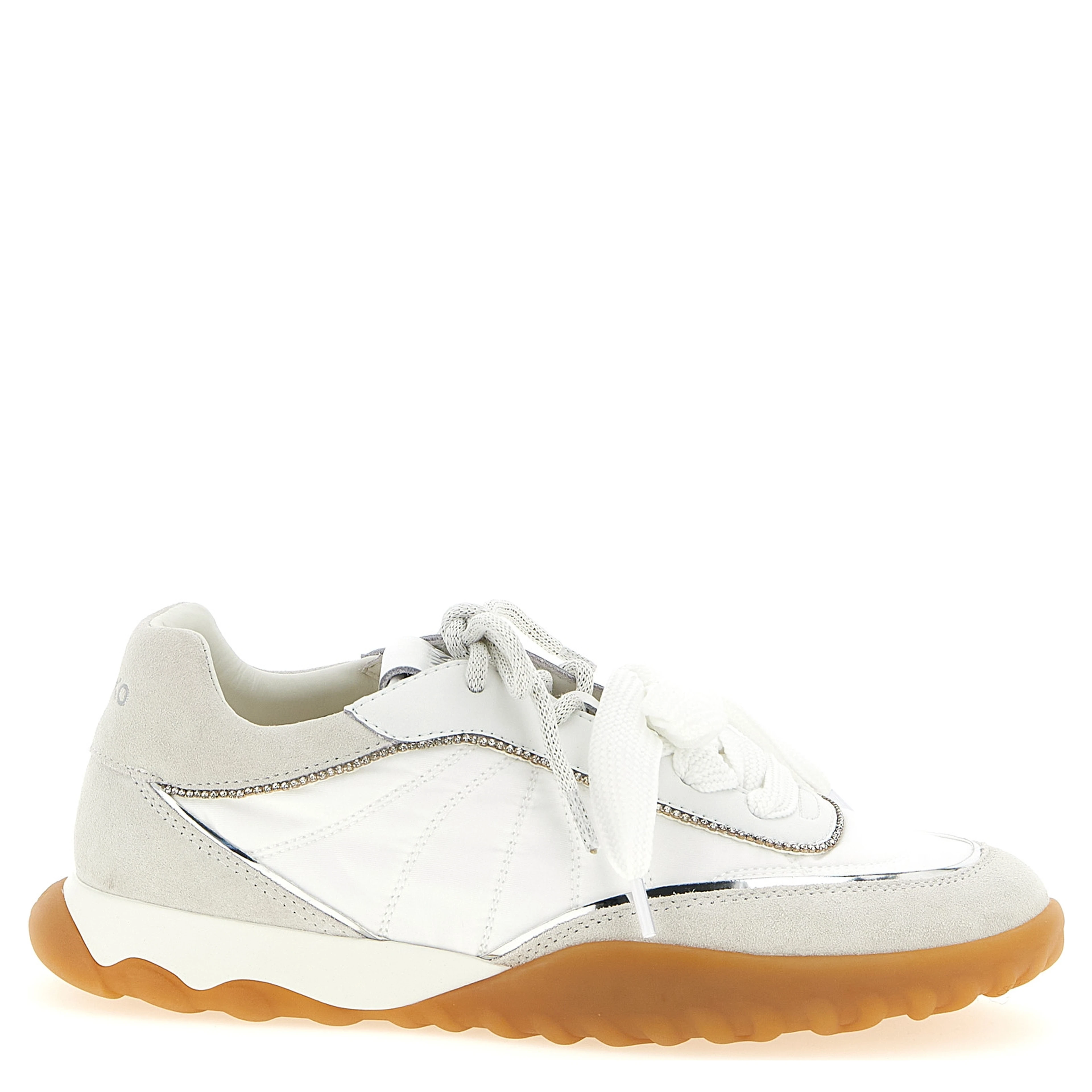 White Calfskin Athletic Sneakers