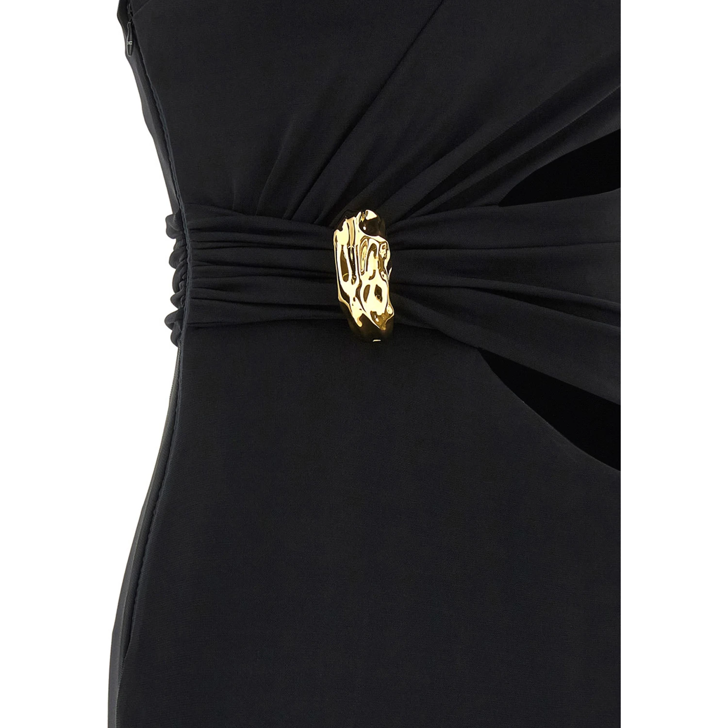 Black Viscose Long Dress