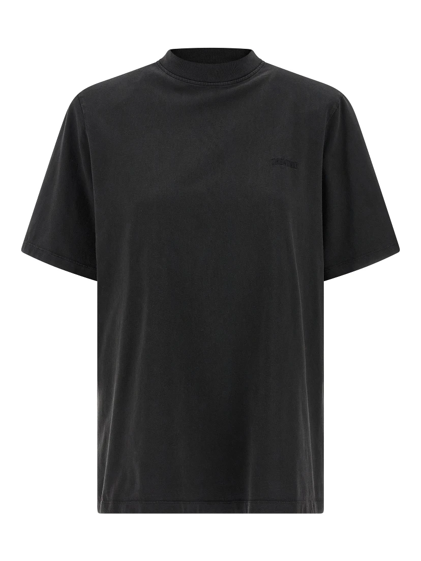 Black Cotton T-Shirt