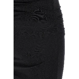 Black Lycra Midi Dress