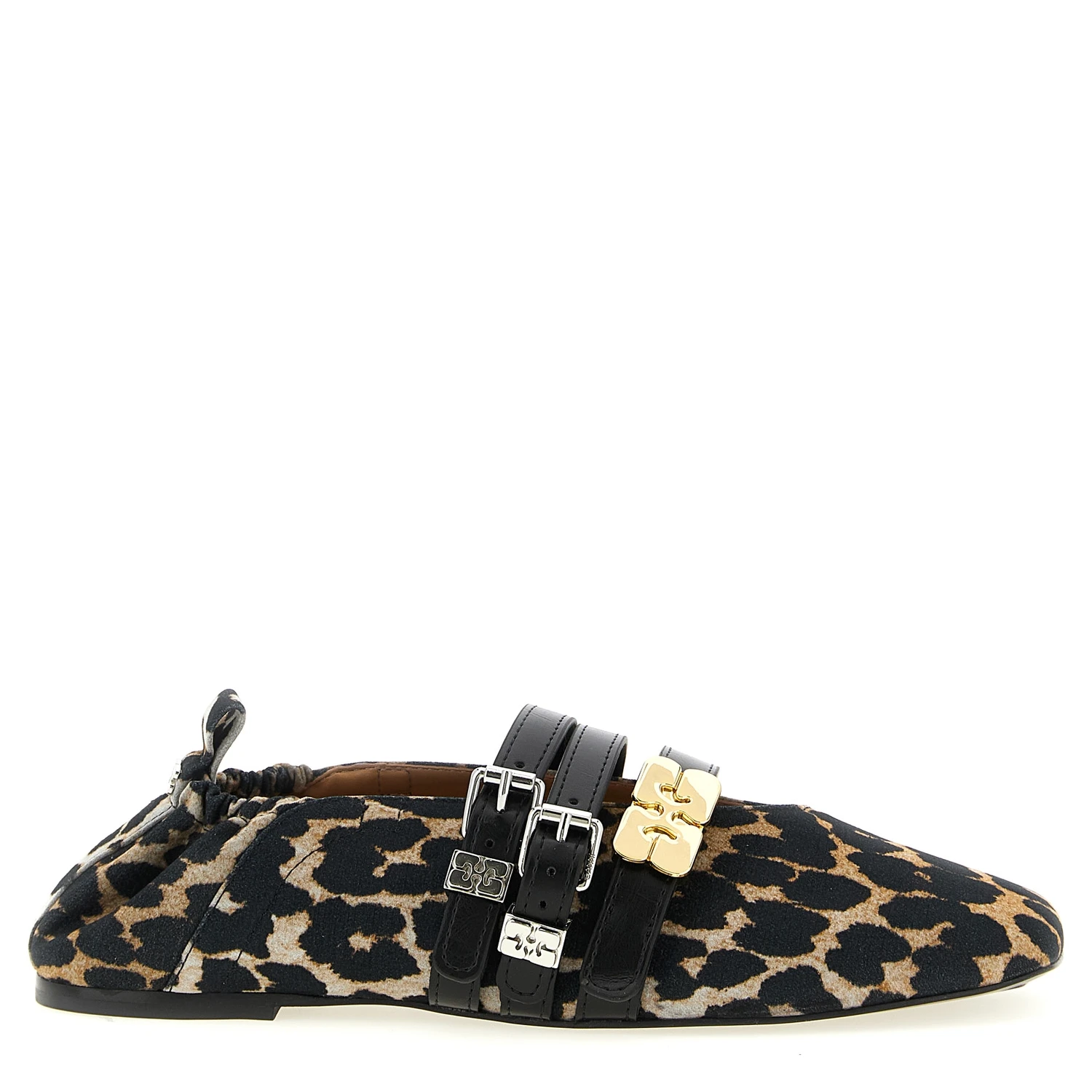 Multicolor Cotton Ballet Flats
