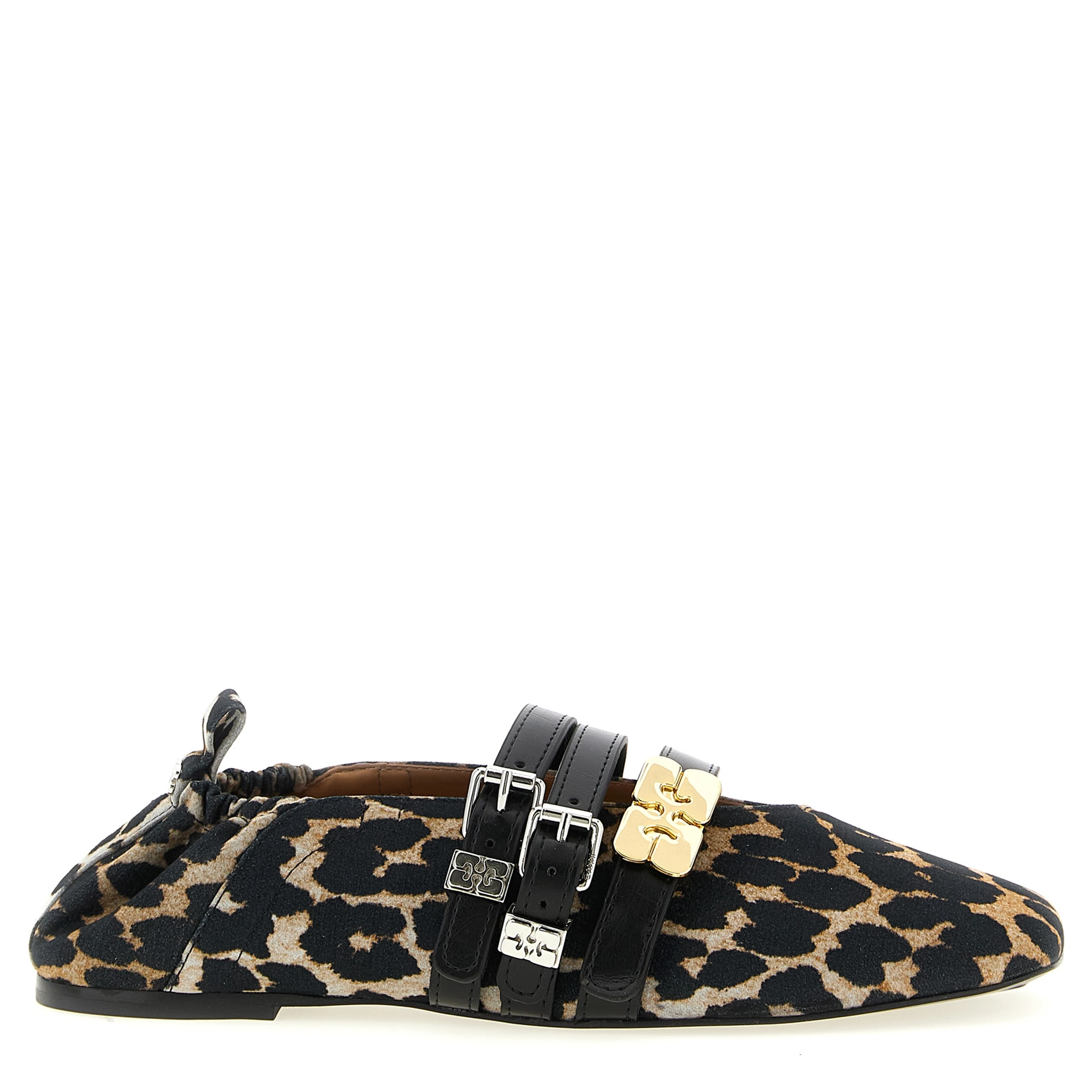 Multicolor Cotton Ballet Flats