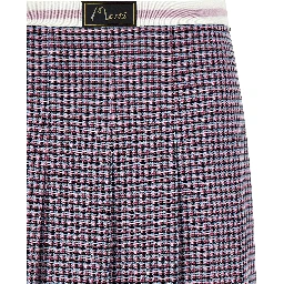 Purple Viscose Long Skirt