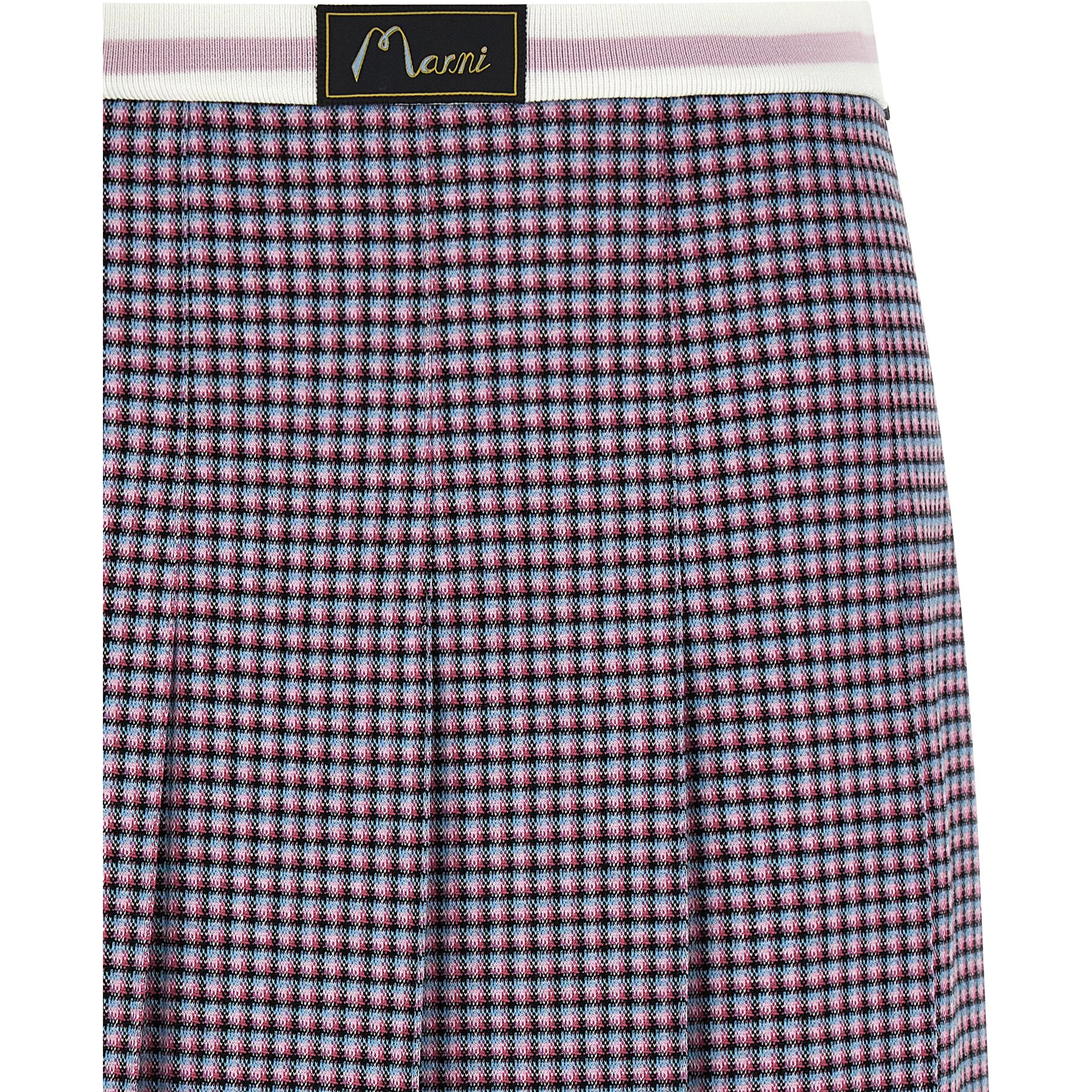 Purple Viscose Long Skirt