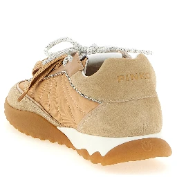 Beige Calfskin Athletic Sneakers