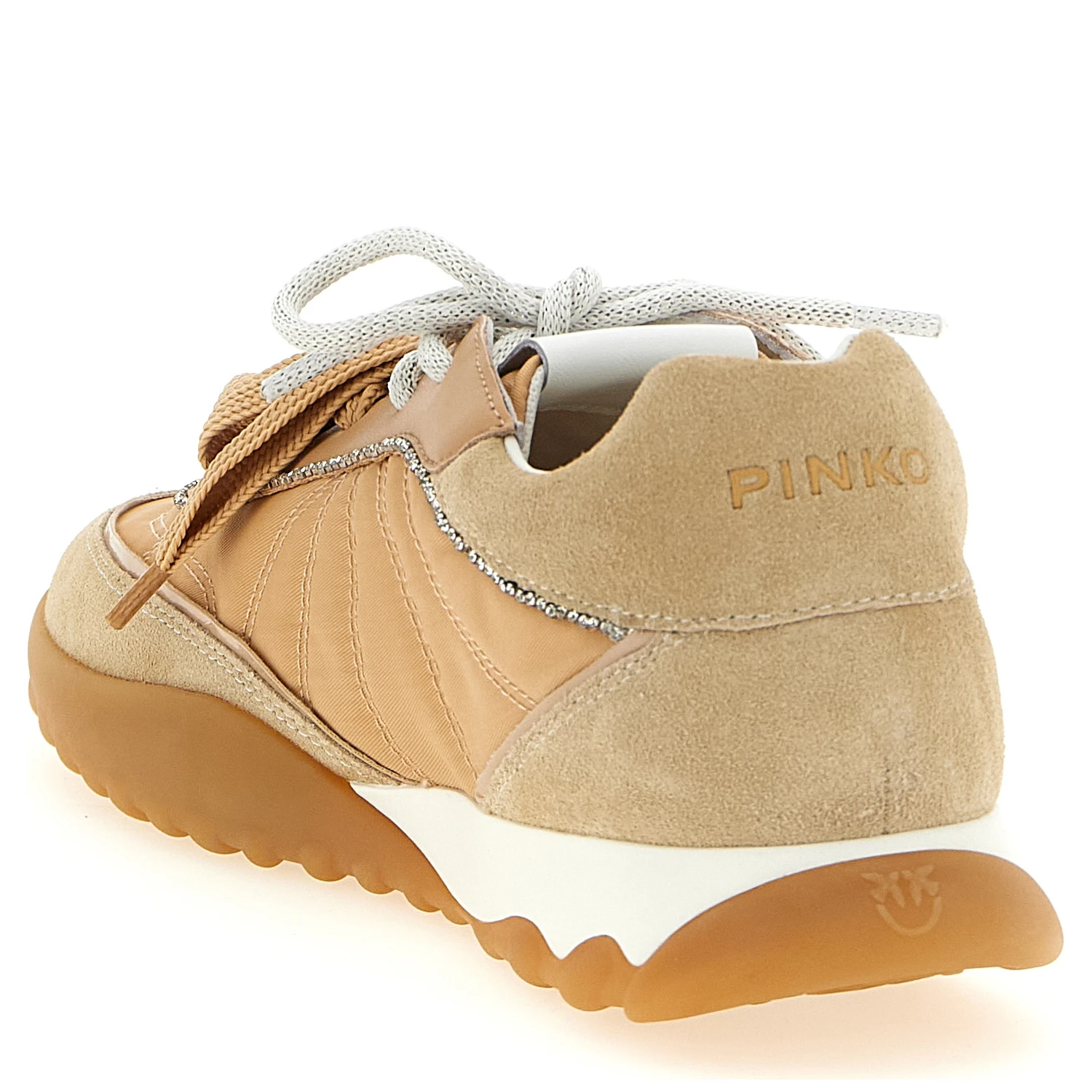 Beige Calfskin Athletic Sneakers