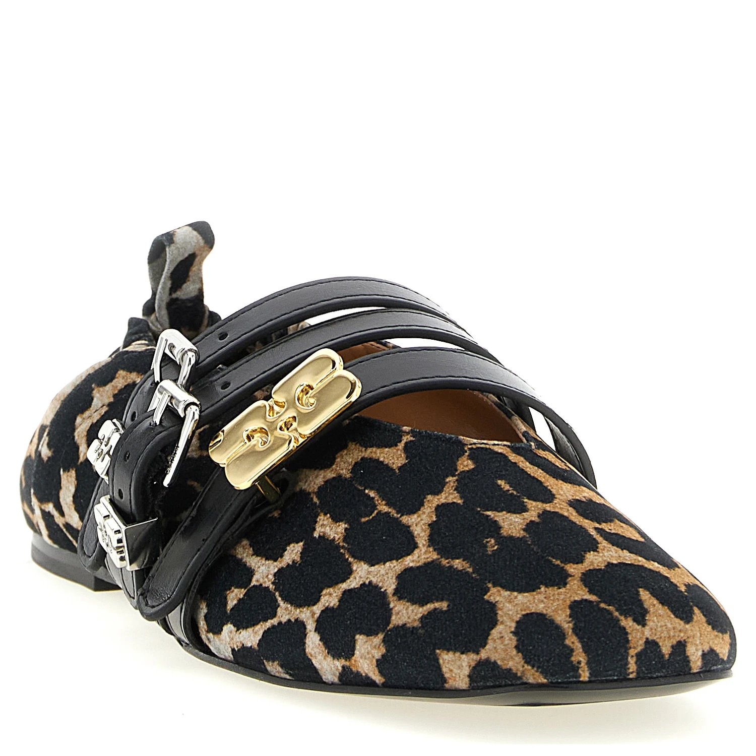 Multicolor Cotton Ballet Flats
