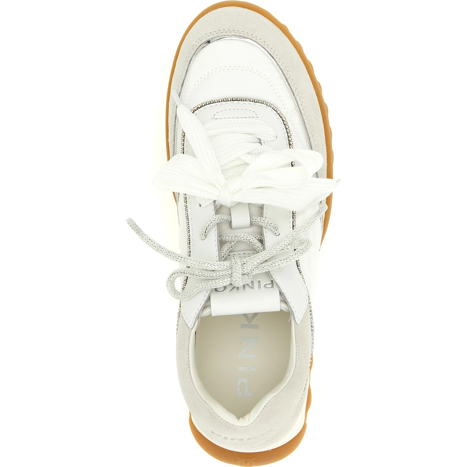 White Calfskin Athletic Sneakers