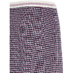 Purple Viscose Long Skirt
