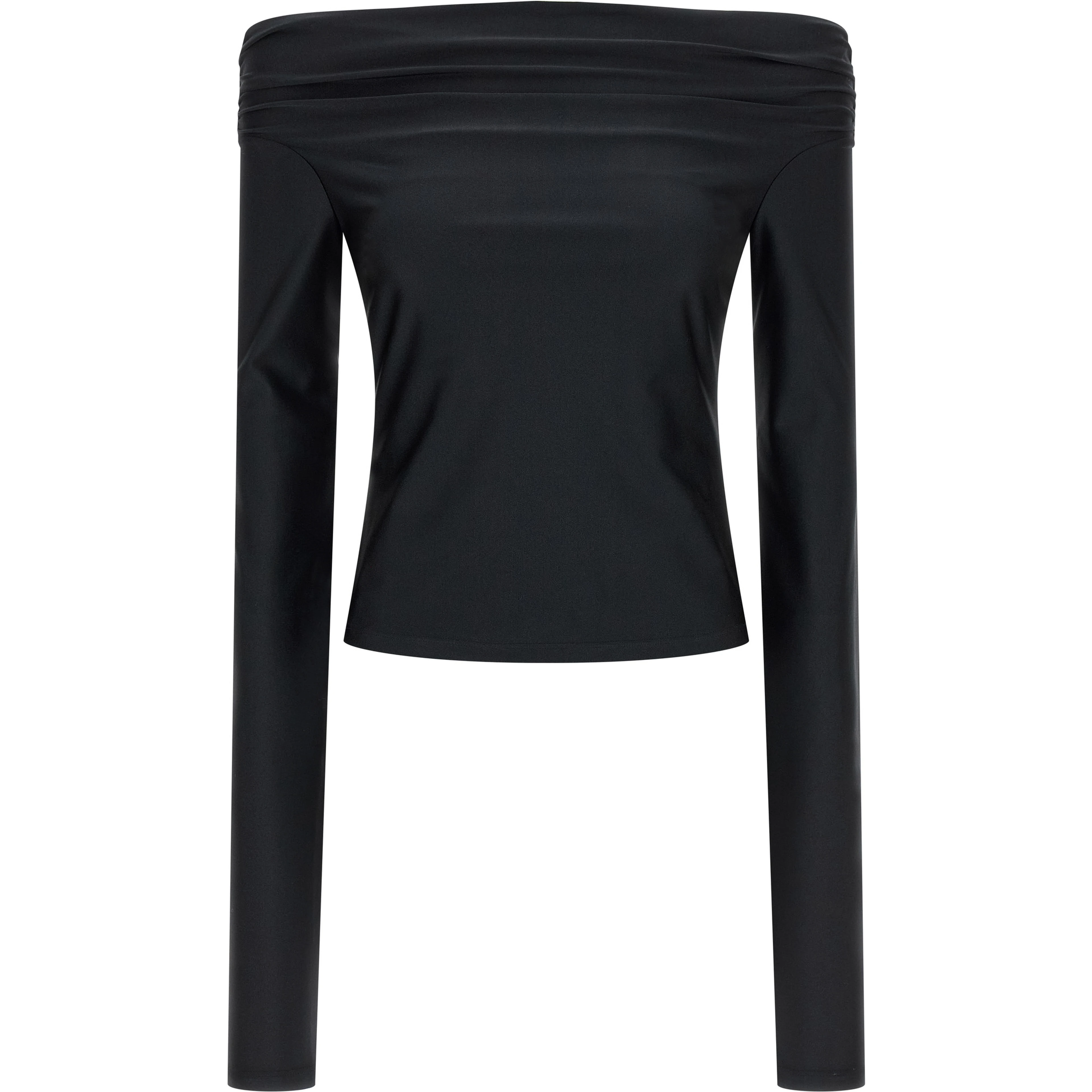 Black Polyamide Tank Tops